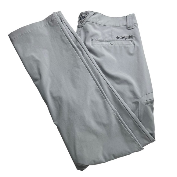 Columbia Other - Columbia PFG Men's Gray Water Repellent Outdoor Cargo Pants Size 34x32 fishing